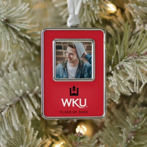 WKU Academic Emblem with Bell Tower Christmas Ornament