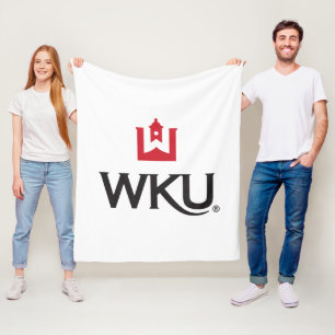 WKU Academic Emblem with Bell Tower Fleece Blanket