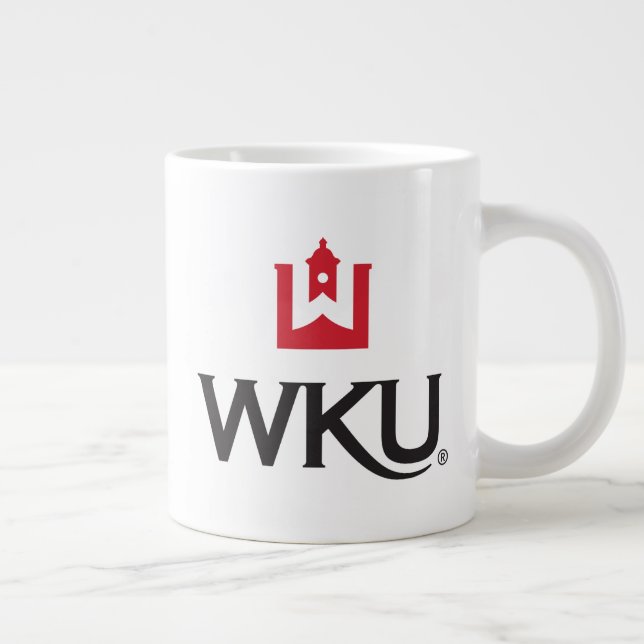 WKU Academic Emblem with Bell Tower Giant Coffee Mug (Right)