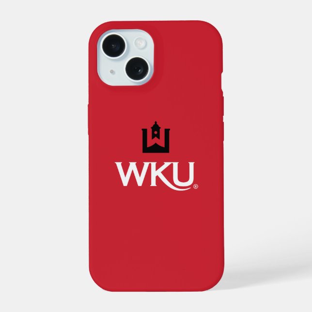 WKU Academic Emblem with Bell Tower Iphone Case (Back)