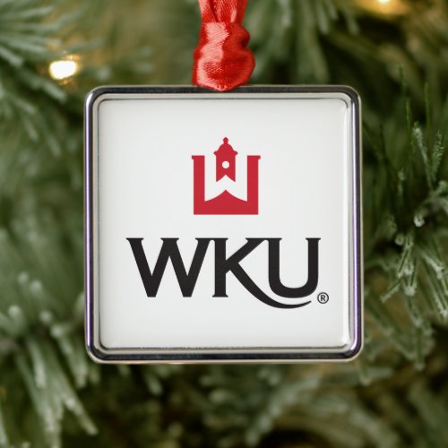 WKU Academic Emblem with Bell Tower Metal Ornament
