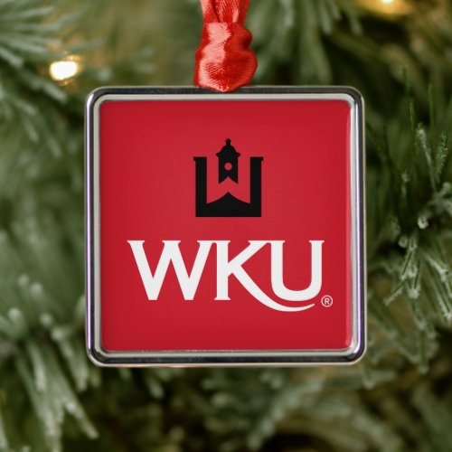 WKU Academic Emblem with Bell Tower Metal Ornament