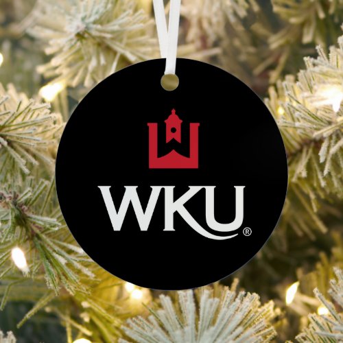 WKU Academic Emblem with Bell Tower Metal Ornament
