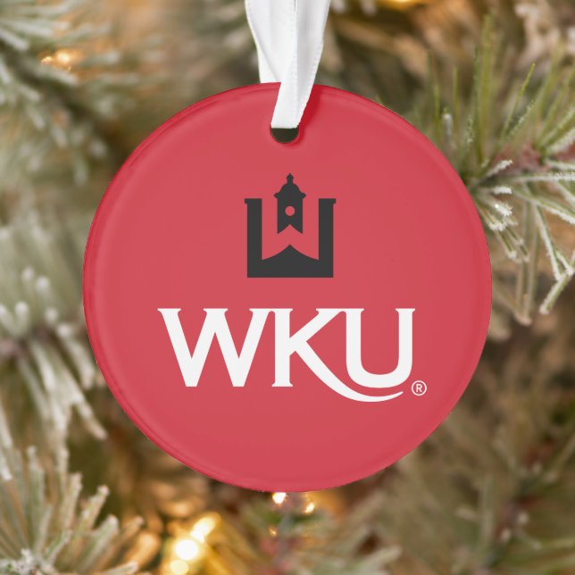 WKU Academic Emblem with Bell Tower Ornament (Tree)