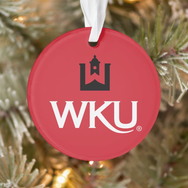 WKU Academic Emblem with Bell Tower Ornament (Tree)