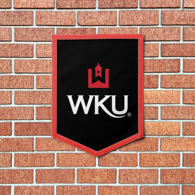 WKU Academic Emblem with Bell Tower Pennant (Insitu 1)