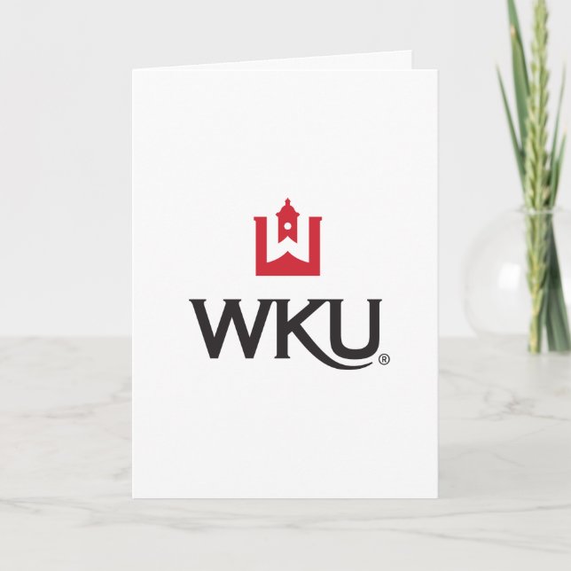 WKU Academic Emblem with Bell Tower Thank You Card (Front)