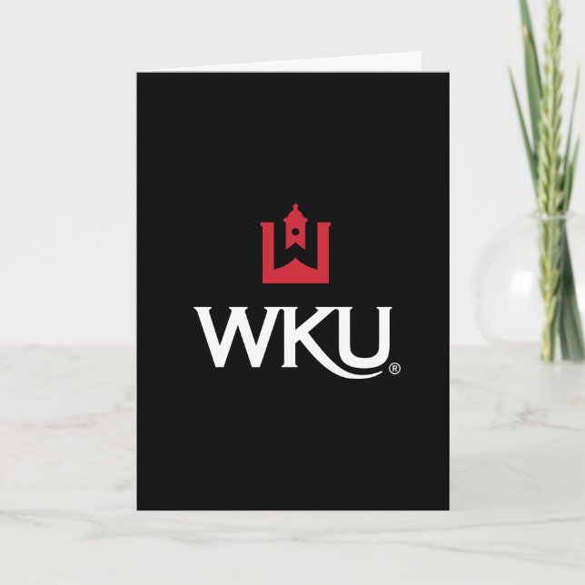 WKU Academic Emblem with Bell Tower Thank You Card (Front)