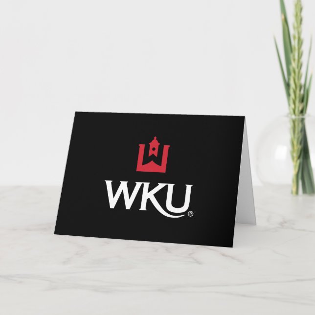 WKU Academic Emblem with Bell Tower Thank You Card (Front)