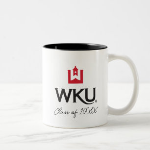 WKU Academic Emblem with Bell Tower Two-Tone Coffee Mug