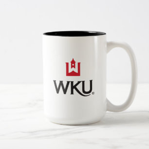 WKU Academic Emblem with Bell Tower Two-Tone Coffee Mug