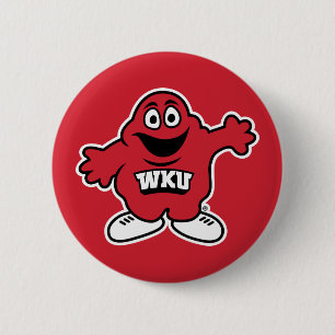 WKU Big Red Mascot Emblem Button