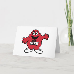 WKU Big Red Mascot Emblem Card