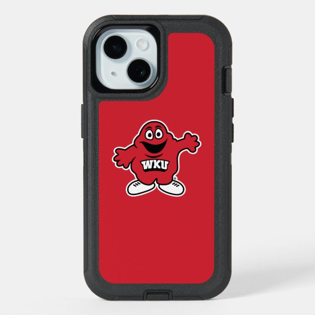 WKU Big Red Mascot Emblem iPhone 15 Case (Back)