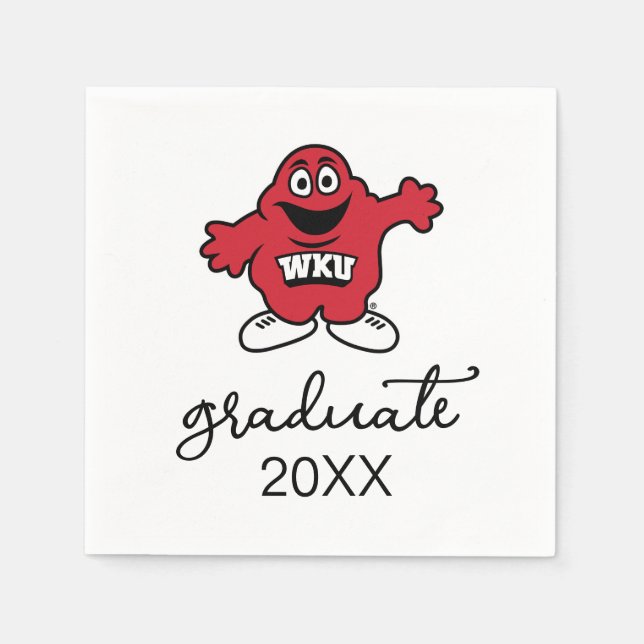 WKU Big Red Mascot Emblem Napkins (Front)