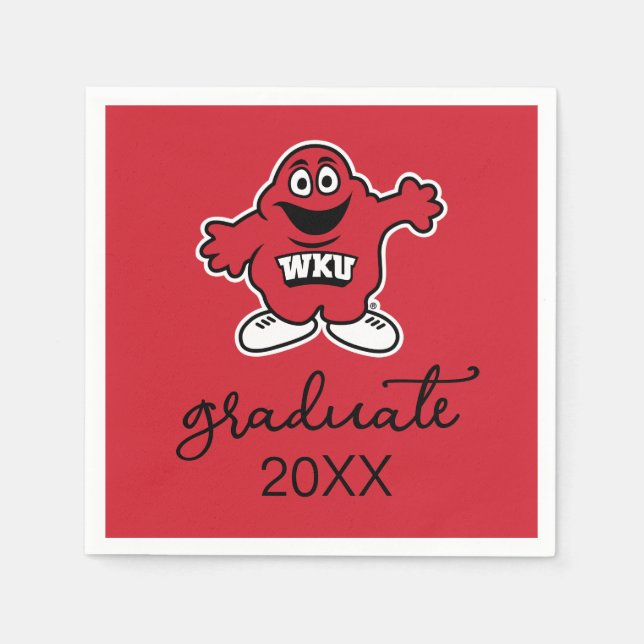 WKU Big Red Mascot Emblem Napkins (Front)