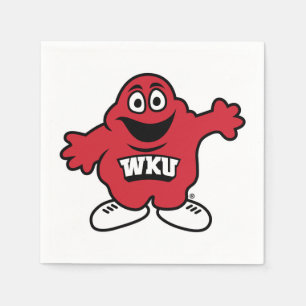 WKU Big Red Mascot Emblem Napkins