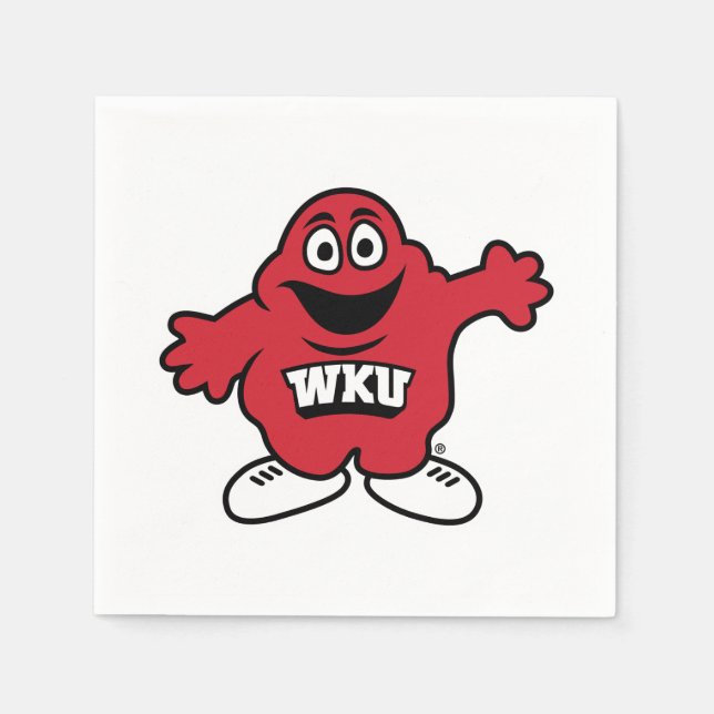 WKU Big Red Mascot Emblem Napkins (Front)