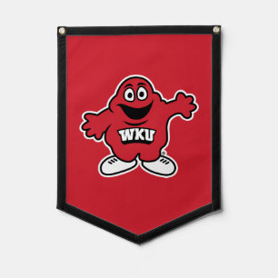 WKU Big Red Mascot Emblem Pennant