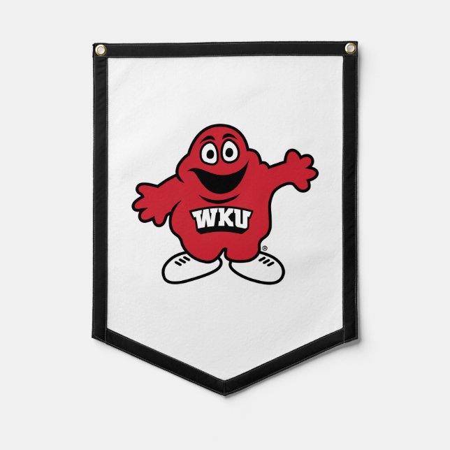 WKU Big Red Mascot Emblem Pennant (Front)