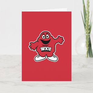 WKU Big Red Mascot Emblem Thank You Card