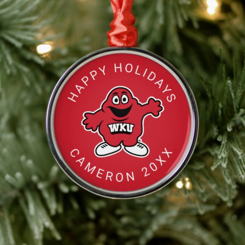 WKU Big Red Metal Ornament