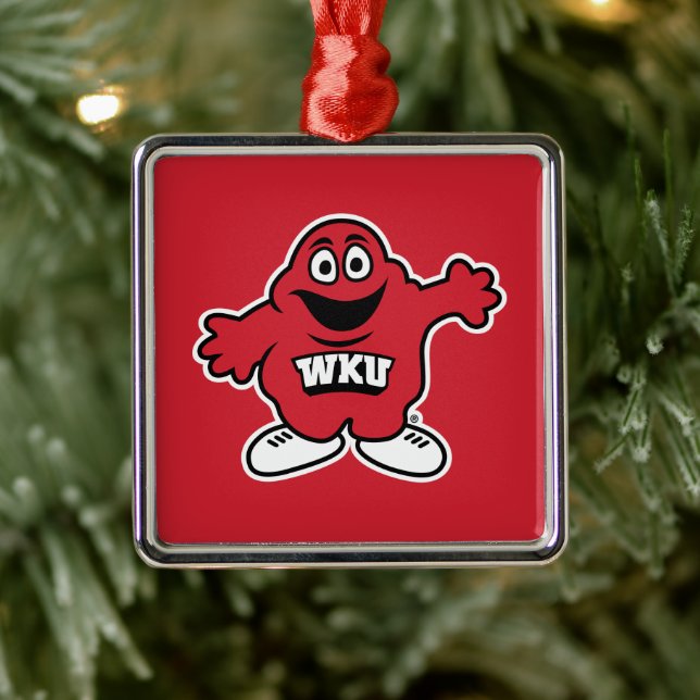 WKU Big Red Metal Ornament (Tree)
