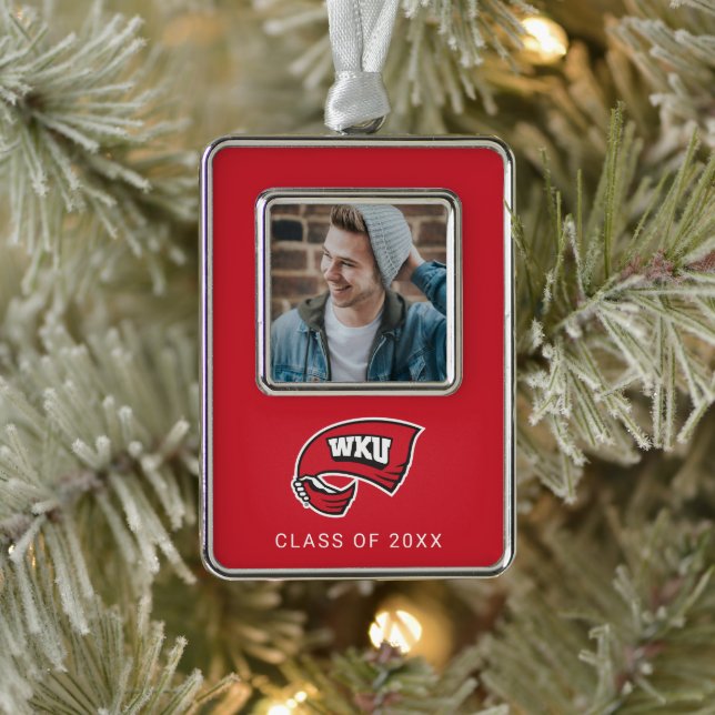 WKU Hand-Held Red Towel Logo Christmas Ornament (Tree)