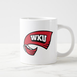 WKU Hand-Held Red Towel Logo Giant Coffee Mug