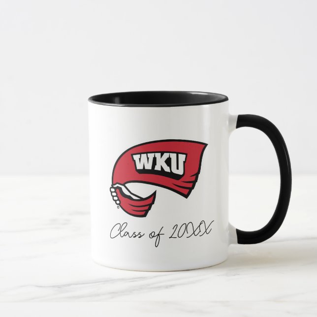 WKU Hand-Held Red Towel Logo Mug (Right)