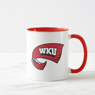 WKU Hand-Held Red Towel Logo Mug