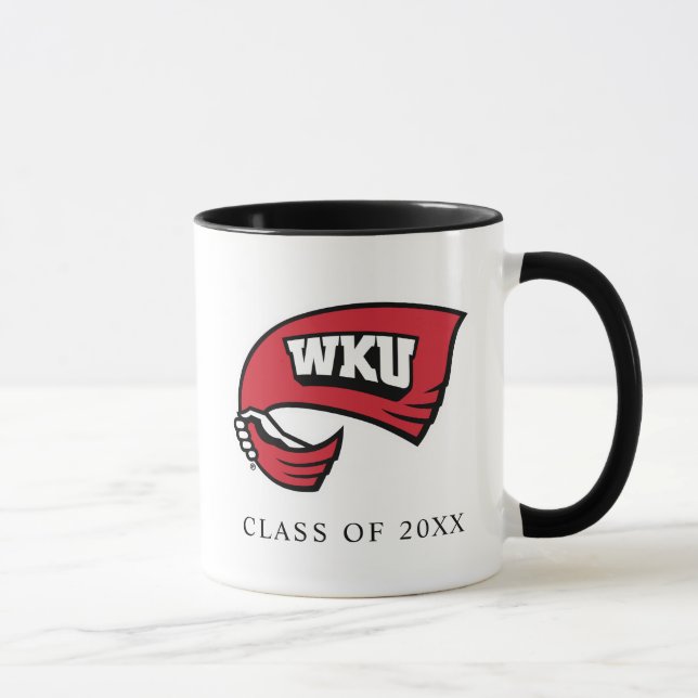 WKU Hand-Held Red Towel Logo Mug (Right)