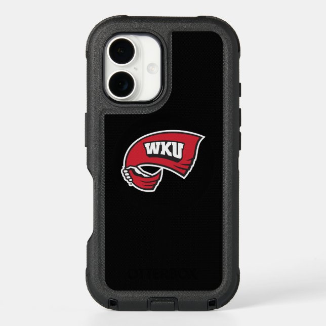 WKU Hand-Held Red Towel Logo Otterbox iPhone Case (Back)
