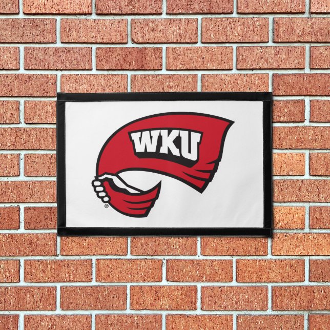 WKU Hand-Held Red Towel Logo Pennant (Insitu 1)