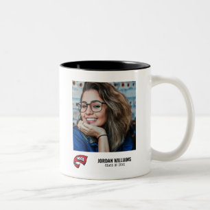 WKU Hand-Held Red Towel Logo Two-Tone Coffee Mug