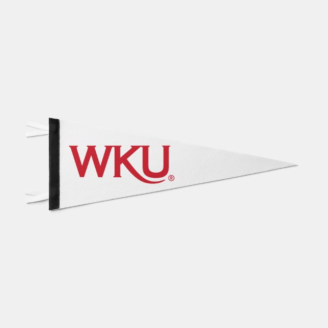 WKU Official Logo Pennant Flag (Front)