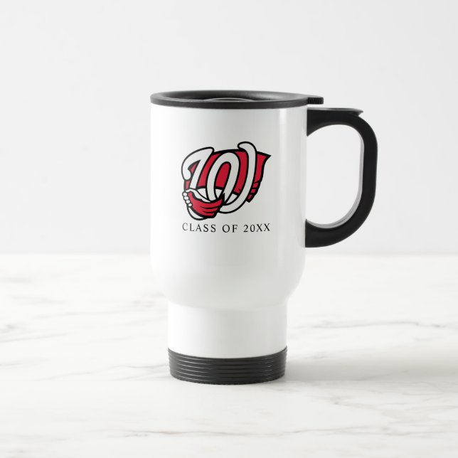 WKU Stylized Hilltopper Hand Logo Travel Mug (Right)