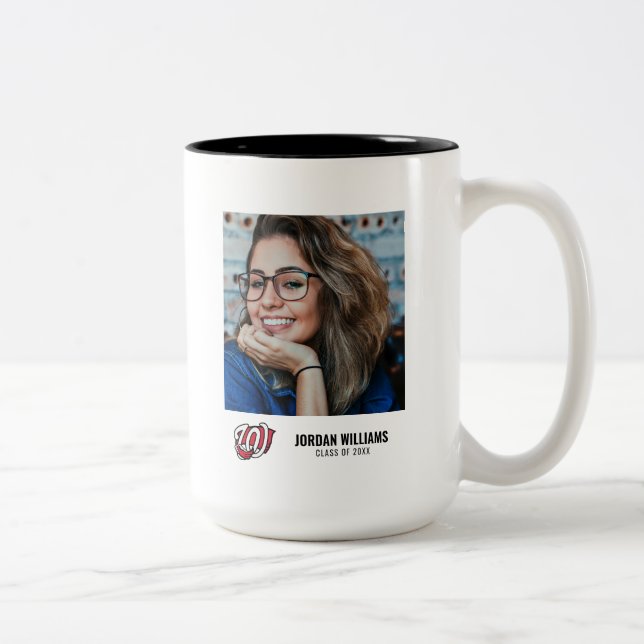 WKU Stylized Hilltopper Hand Logo Two-Tone Coffee Mug (Right)