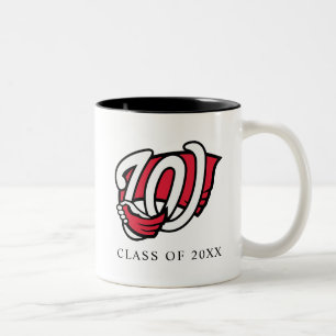 WKU Stylized Hilltopper Hand Logo Two-Tone Coffee Mug