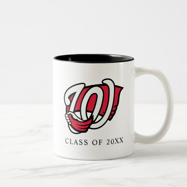 WKU Stylized Hilltopper Hand Logo Two-Tone Coffee Mug (Right)