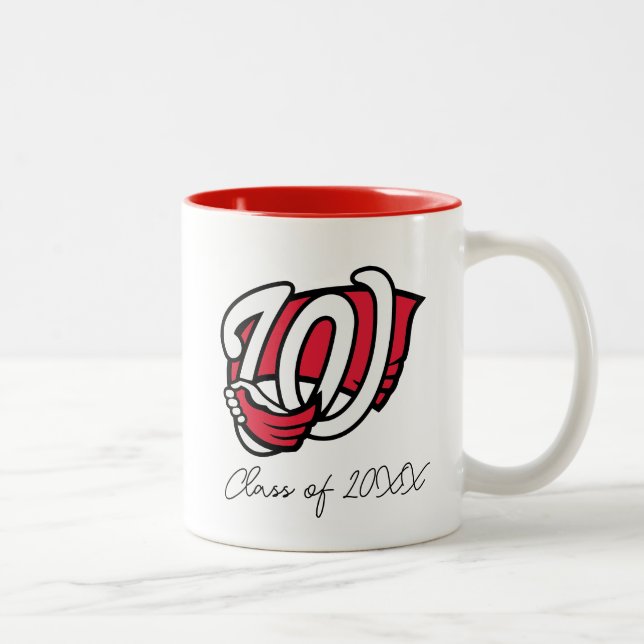 WKU Stylized Hilltopper Hand Logo Two-Tone Coffee Mug (Right)
