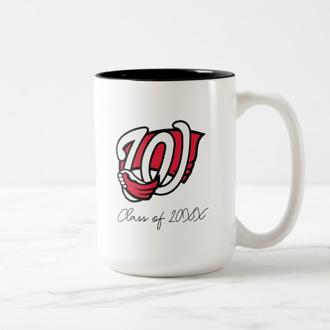 WKU Stylized Hilltopper Hand Logo Two-Tone Coffee Mug (Right)