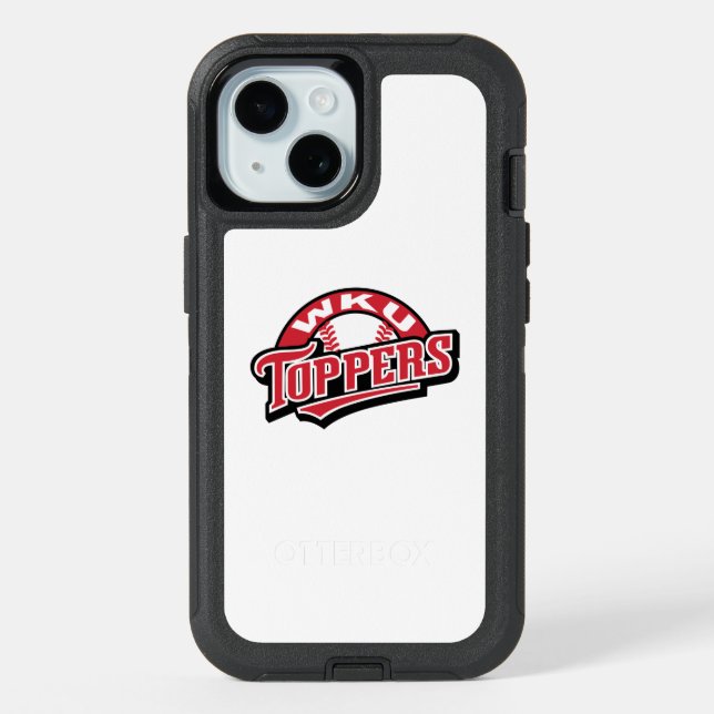 WKU Toppers Baseball Logo iPhone 15 Case (Back)