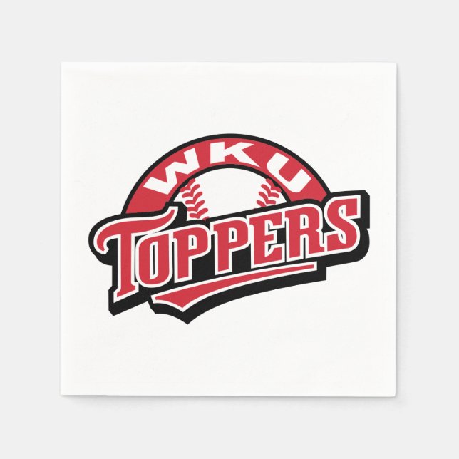 WKU Toppers Baseball Logo Napkins (Front)