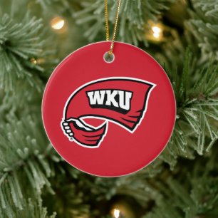 WKU Western Kentucky Athletics Ceramic Ornament