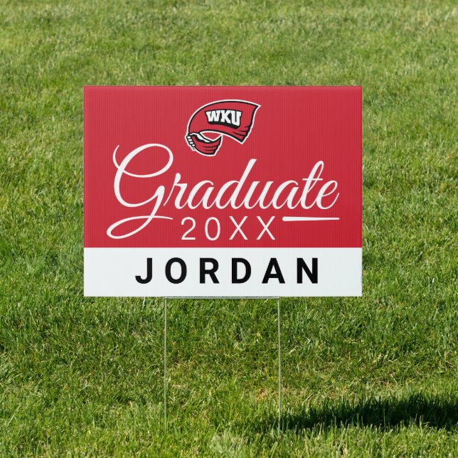 WKU Western Kentucky Graduation Sign (Insitu)