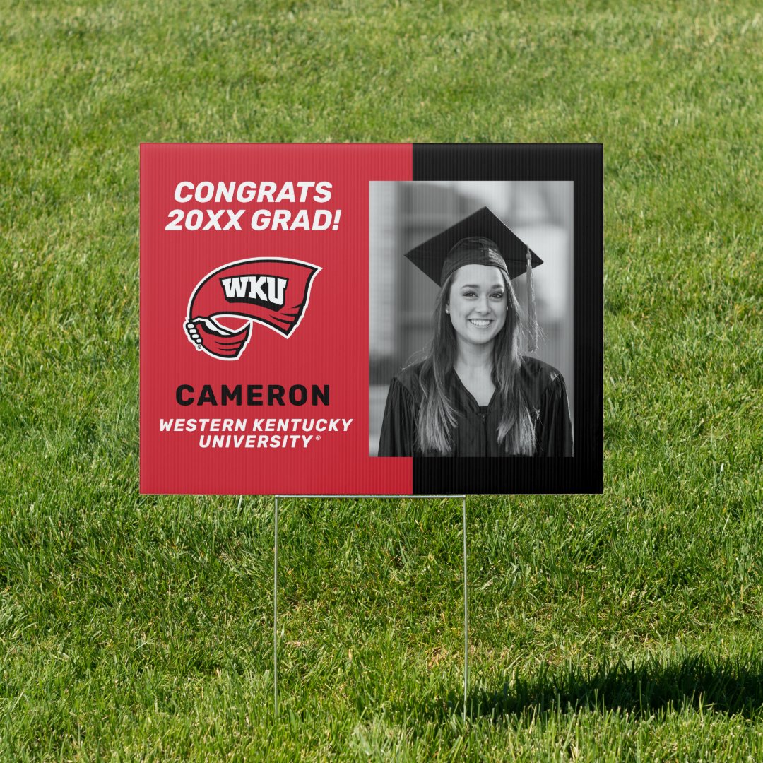 WKU Western Kentucky Graduation Sign Zazzle