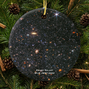 WLM James Webb Space Telescope Hi-Res Christmas Ceramic Ornament