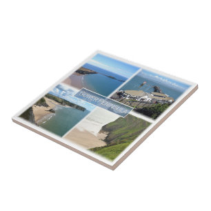 WLS004 GOWER Peninsula Mumbles, Wales, Ceramic Tile