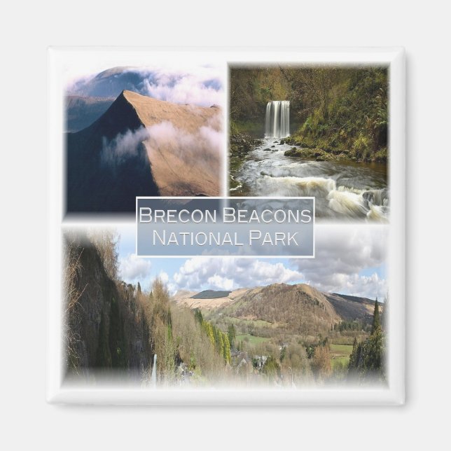 WLS005 BRECON BEACONS NATIONAL PARK, Wales, Fridge Magnet (Front)